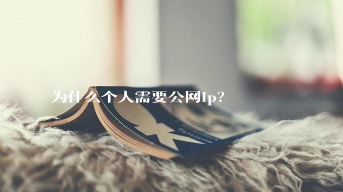 为什么个人需要公网ip？